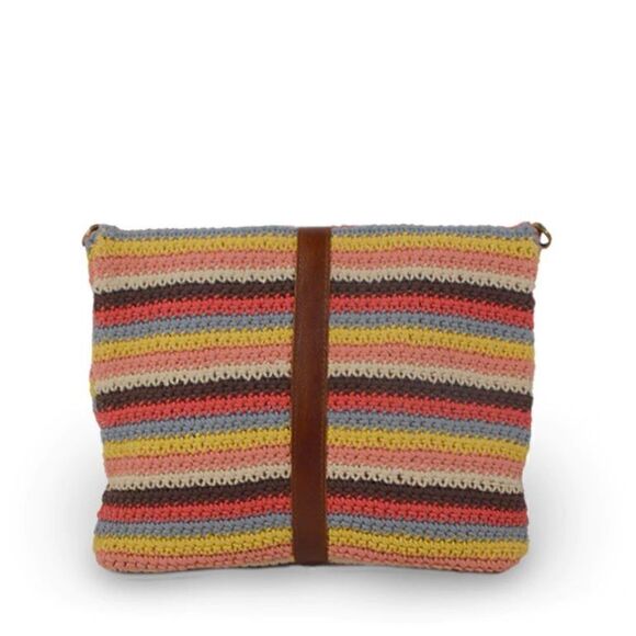 Anabaglish Colorful Knit Fold Over Crossbody - Picture 7 of 10